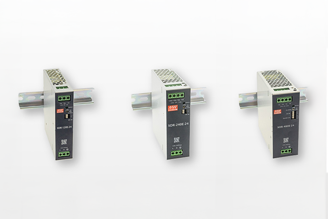 MEAN WELL introduceert XDR-E DIN rail range